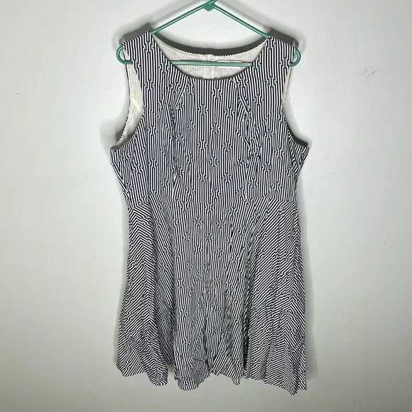 Sunny Girl Dresses Sunny Girl Blue And White Striped A Line